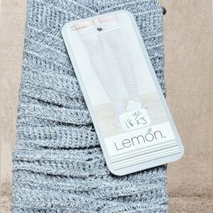 Lemon Metallic Knee High Socks NWT